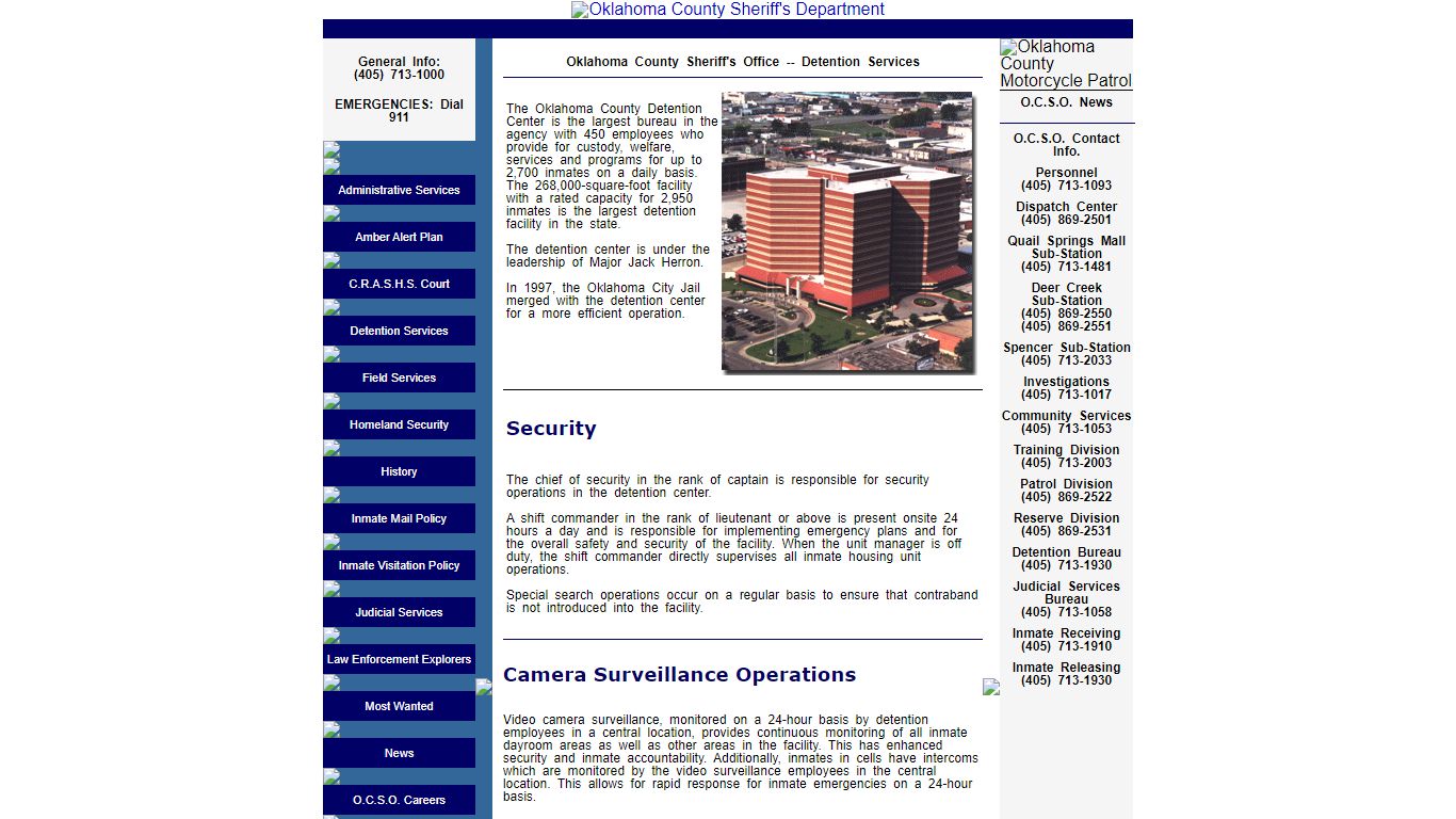 Oklahoma County Sheriff's Office -- Detention Services
